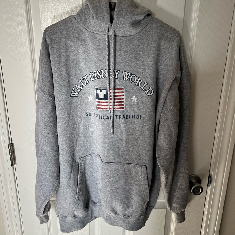 Vintage Walt Disney World Gray Pullover Hoodie